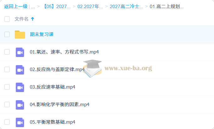 2027高中高二化学 冷士强 上学期第1张 - 学霸网