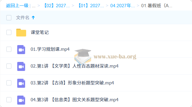 2027高中高二语文 罗斐然 A+暑假班第1张 - 学霸网