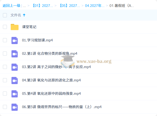 2027高中高一化学 李伟 暑假A+班第1张 - 学霸网