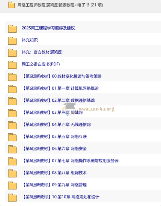 网络工程师教程(第6版)新版教程+电子书第1张 - 学霸网