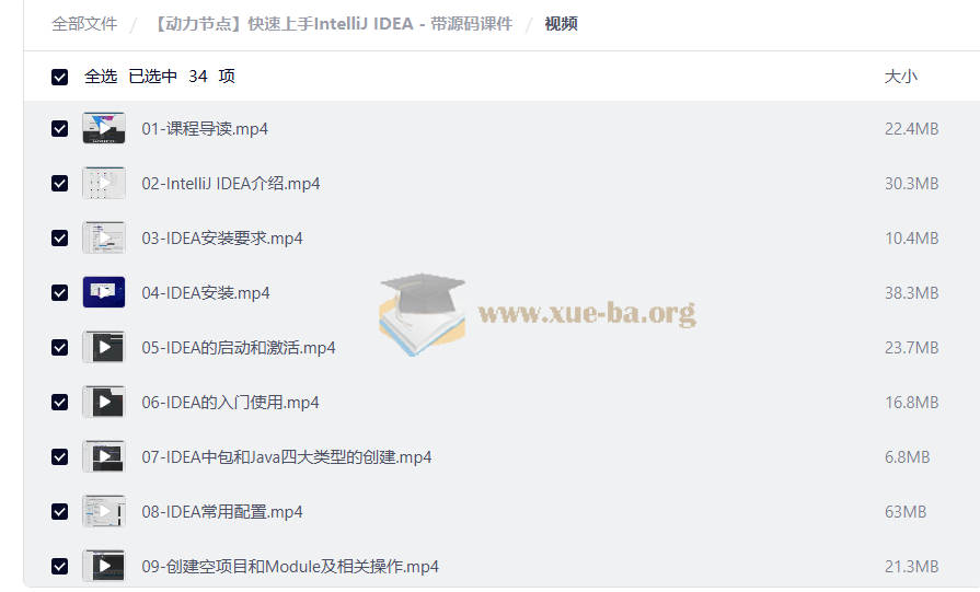 【动力节点】快速上手IntelliJ IDEA - 带源码课件第1张 - 学霸网