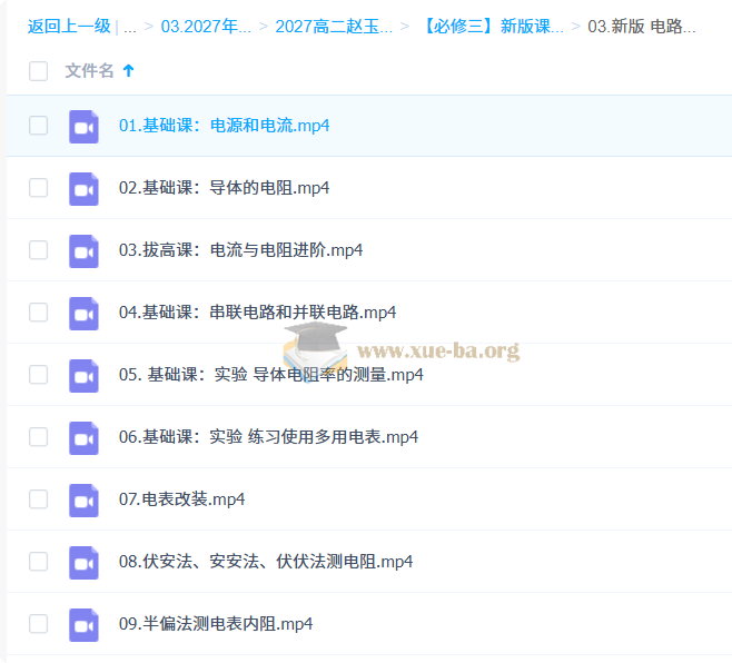 2027高中高二物理 赵玉峰 上学期第3张 - 学霸网