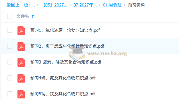 2027 高三高考化学 郑瑞 一轮暑假班第5张 - 学霸网