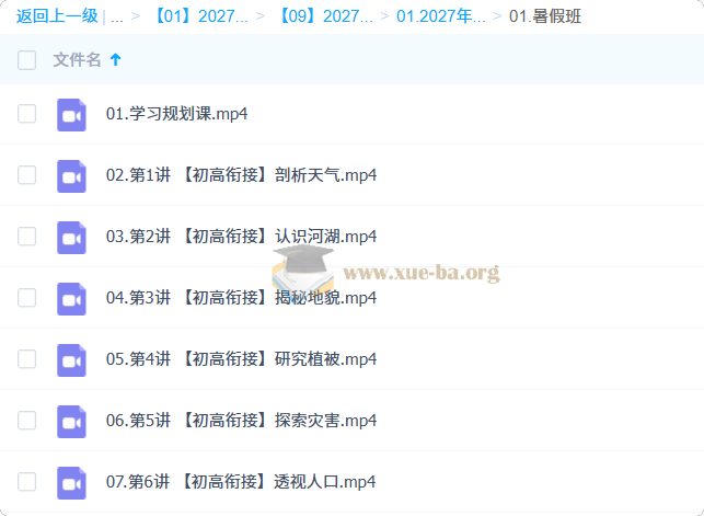 2027高中高一地理 王媛韬 暑假班第1张 - 学霸网