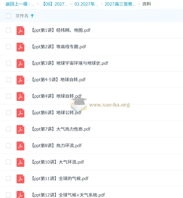 2027高三高考地理 张艳平 一轮暑假班秋季班第6张 - 学霸网