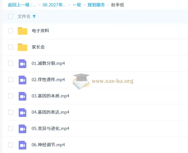 2027年高三高考生物 万猛 一轮暑假班秋季班