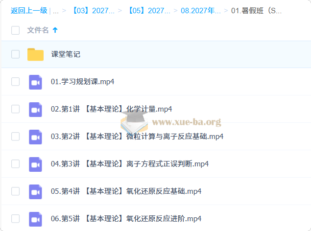 2027高三高考化学 缑振东 暑假班(S)第1张 - 学霸网