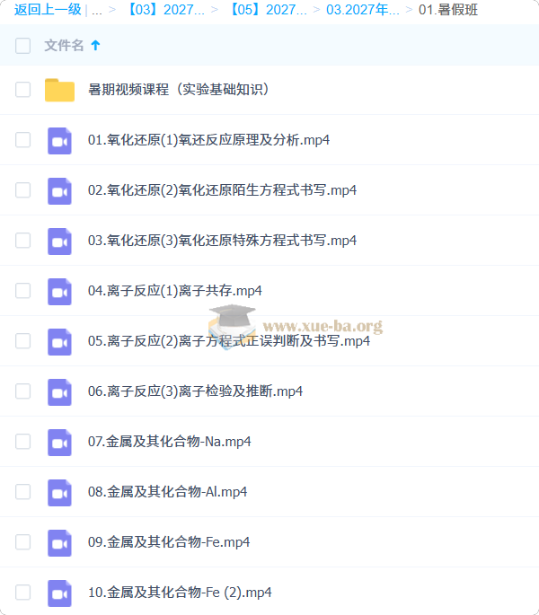 2027 高三高考化学 张苗苗 一轮暑假班第1张 - 学霸网