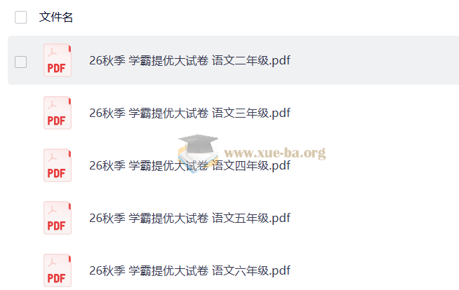 2027 经纶学霸•5星学霸提优大试卷 (2-6年级语文上)第1张 - 学霸网
