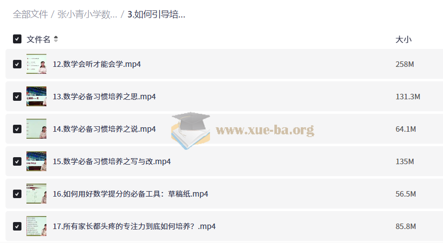 张小青小学数学规划课,京城名师系统讲解学习方法与提分策略第2张 - 学霸网