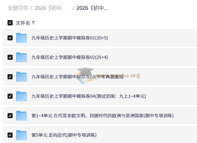 2026 初中历史•期中考点大串讲 上第4张 - 学霸网