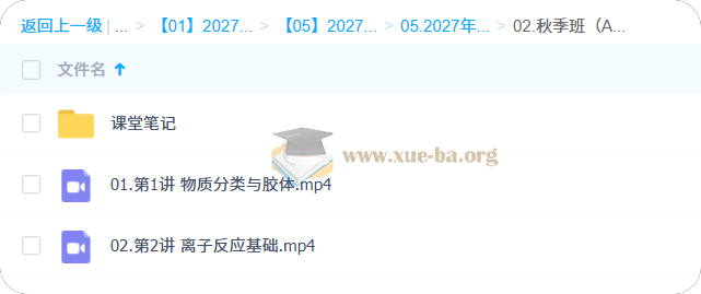2027高中高一化学 林森 A+一轮暑假班秋季班
