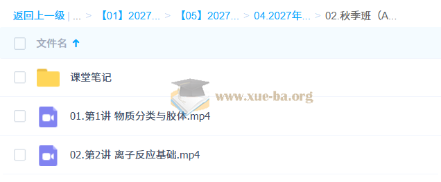 2027高中高一化学 李伟 A+一轮暑假班秋季班