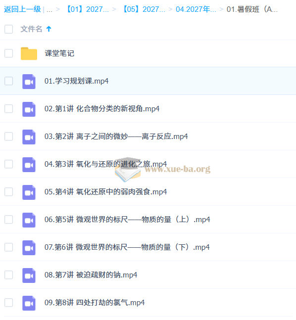 2027高中高一化学 李伟 A+一轮暑假班秋季班第2张 - 学霸网