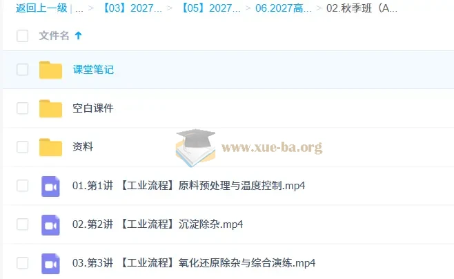 2027高三高考化学 康冲 秋季班（A+）