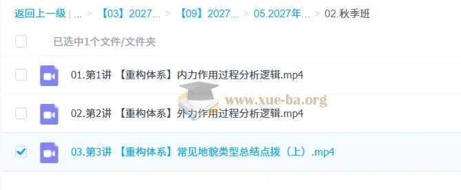 2027高三高考地理 孙国勇 一轮秋季班