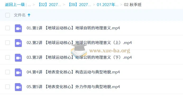 2027高中高二地理 王媛韬 一轮暑假班秋季