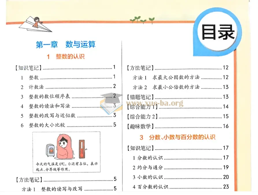 2026最新版小学数学学霸笔记 3-6年级通用学习秘籍