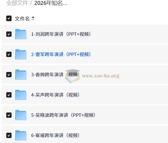 2026年知名人物演讲资料合集