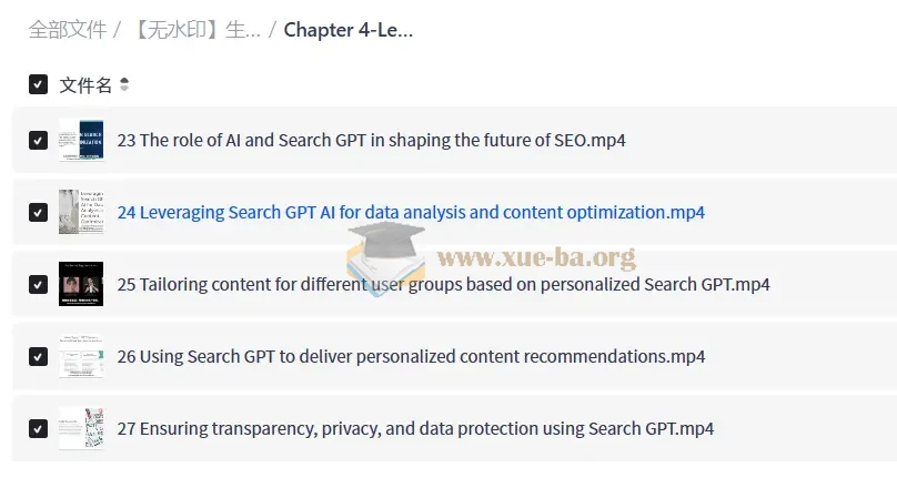 生成式引擎优化(GEO)实战课 搞定SearchGPT,让AI主动找你的内容第2张 - 学霸网