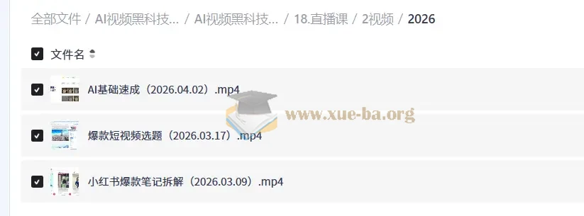AI视频黑科技全套教学第5张 - 学霸网